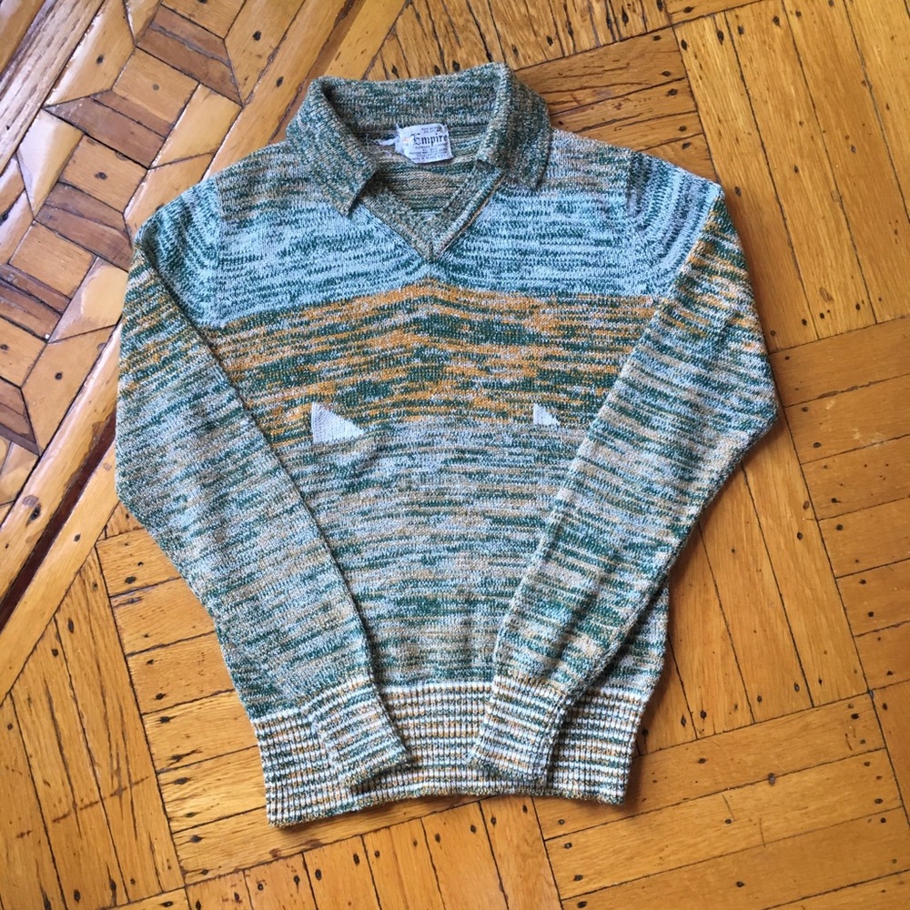 Vintage 70s Mixed Knit Sweater